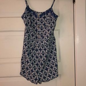 American Eagle Blue/White/Purple Romper